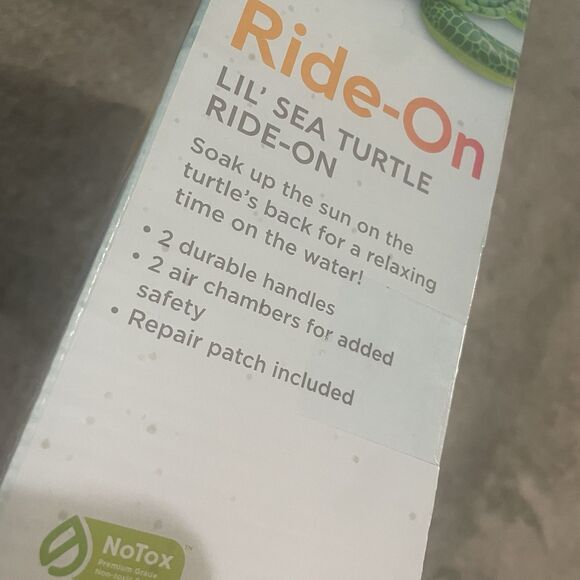 Intex Lil Sea Turtle Pool Float 59x50 Heavy Duty Ride On Adventure Age 3+ New - Picture 7 of 8